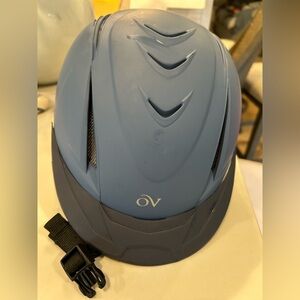 OVATION Deluxe horseback riding Helmet, Color: Blue, Size: S/M